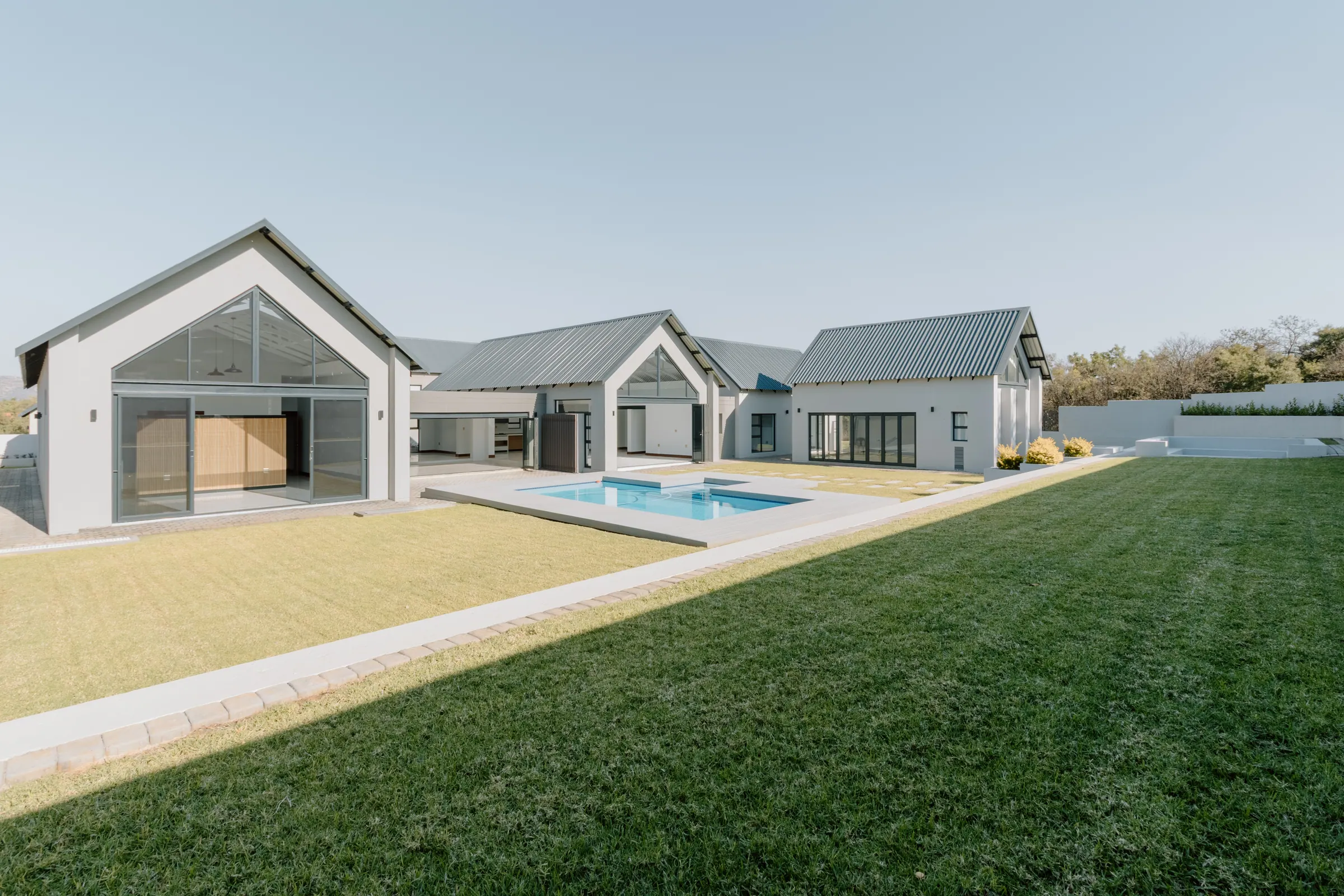 Editorial interior of Leloko Estate entrance, Hartbeespoort — daylight photography by TimeSake Media
