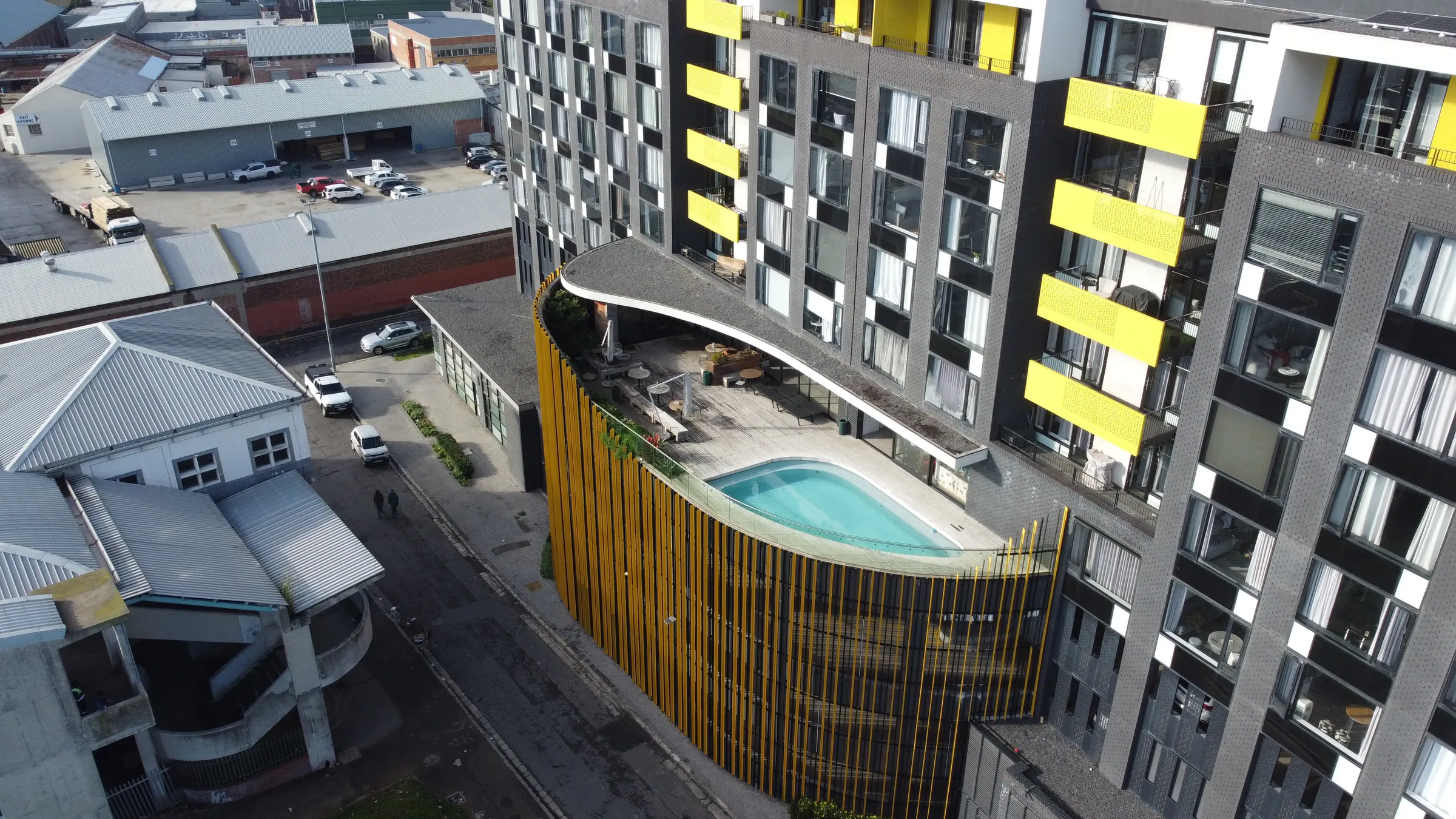 Aerial still of Ventore estate frame 610, SACAA-compliant drone photography over Johannesburg