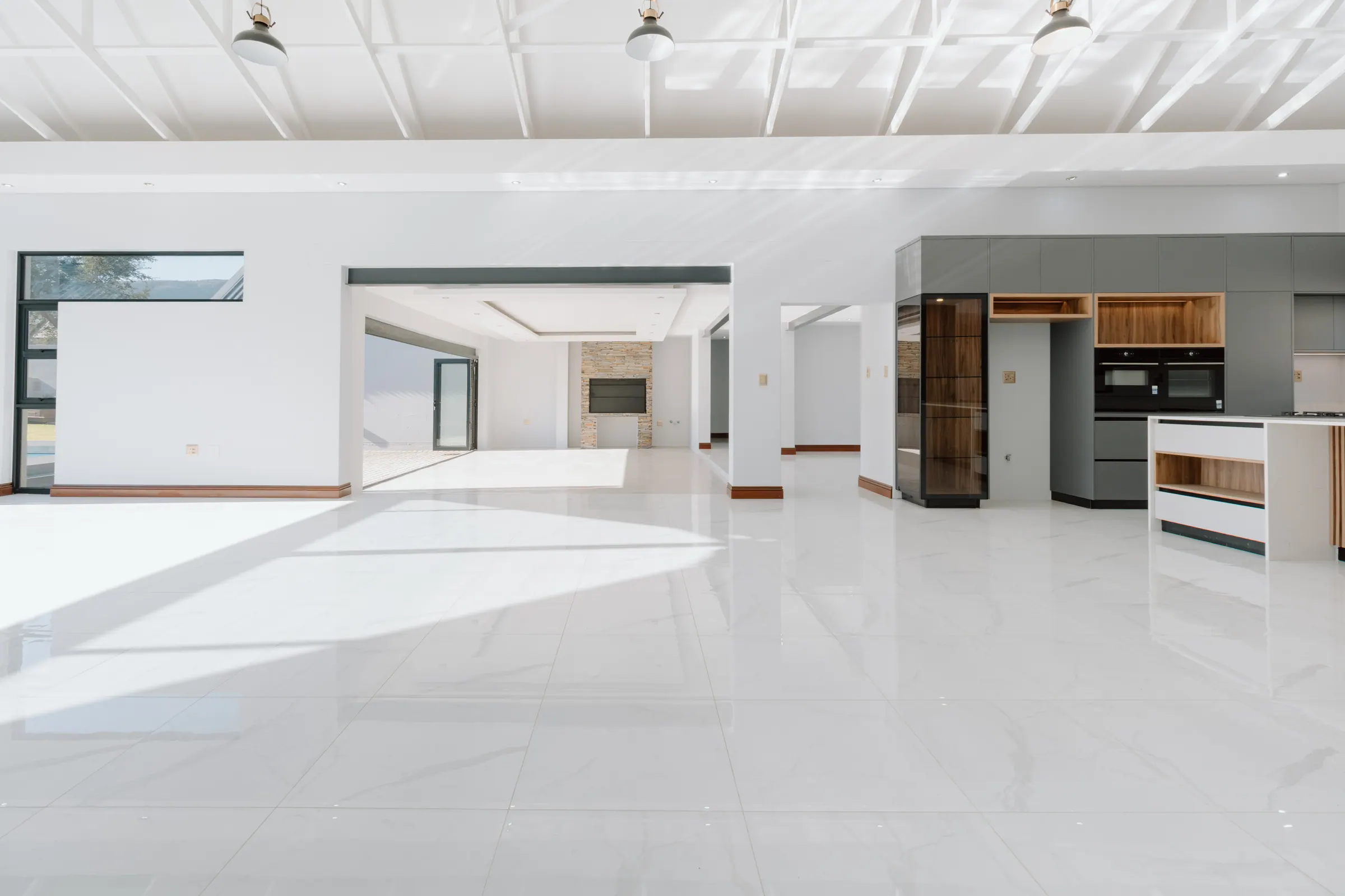 Editorial interior of Leloko Estate kitchen, Hartbeespoort — daylight photography by TimeSake Media